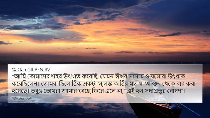 আমোচ 4:11 BENIRV Bible Verse Image
