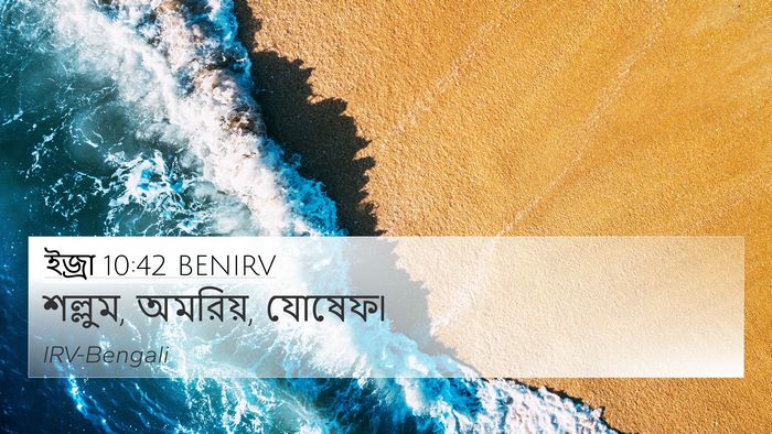 ইজ্ৰা 10:42 BENIRV 4K Wallpaper - শল্লুম, অমরিয়, - 4K Wallpaper Bible Verse