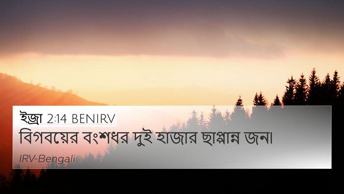 ইজ্ৰা 2:14 BENIRV Bible Verse Image
