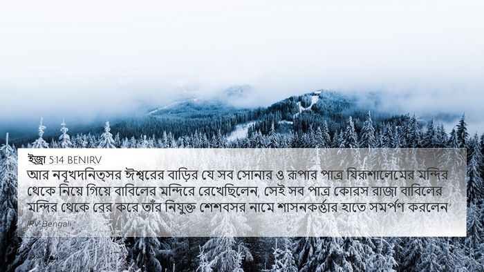 ইজ্ৰা 5:14 BENIRV Bible Verse Image