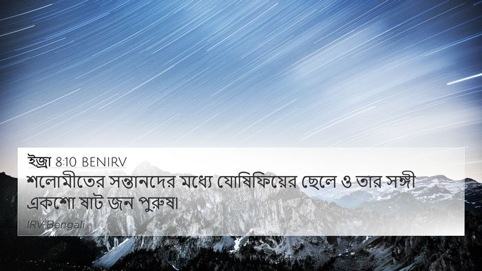 ইজ্ৰা 8:10 BENIRV 4K Wallpaper - শলোমীতের - 4K Wallpaper Bible Verse