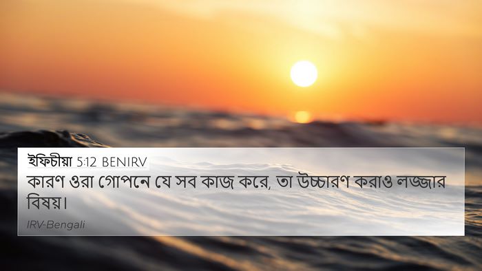 ইফিচীয়া 5:12 BENIRV Bible Verse Image