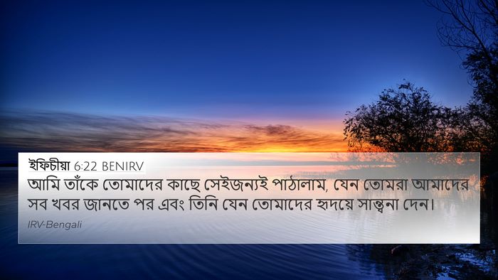 ইফিচীয়া 6:22 BENIRV Bible Verse Image