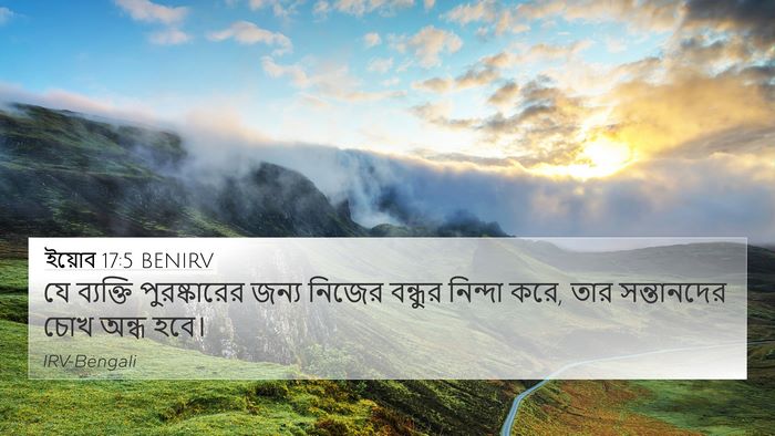 ইয়োব 17:5 BENIRV Bible Verse Image