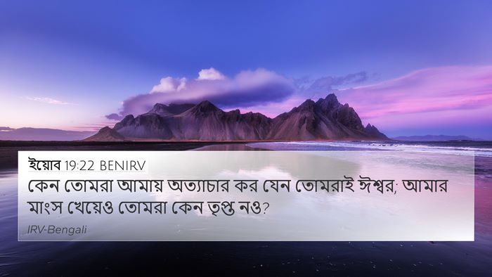 ইয়োব 19:22 BENIRV Bible Verse Image