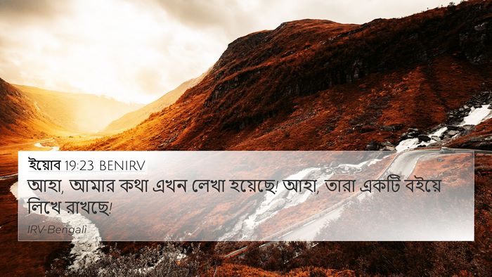ইয়োব 19:23 BENIRV Bible Verse Image
