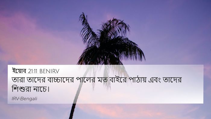 ইয়োব 21:11 BENIRV Bible Verse Image