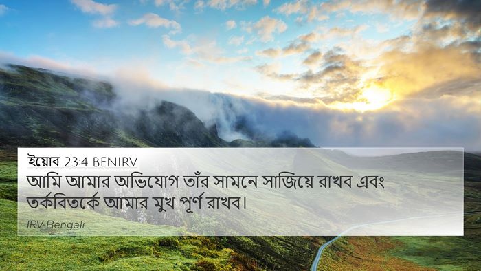 ইয়োব 23:4 BENIRV 4K Wallpaper - আমি আমার অভিযোগ - 4K Wallpaper Bible Verse
