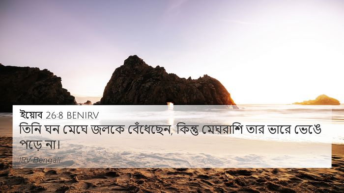 ইয়োব 26:8 BENIRV Bible Verse Image