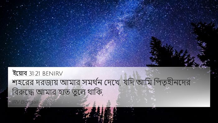 ইয়োব 31:21 BENIRV Bible Verse Image