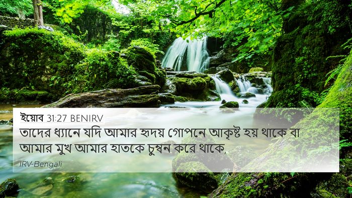 ইয়োব 31:27 BENIRV Bible Verse Image