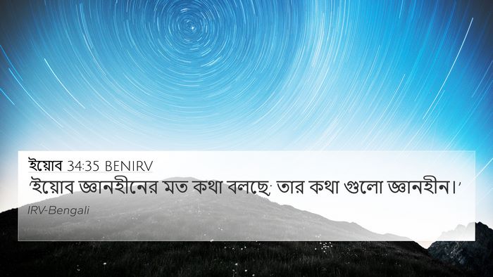 ইয়োব 34:35 BENIRV Bible Verse Image