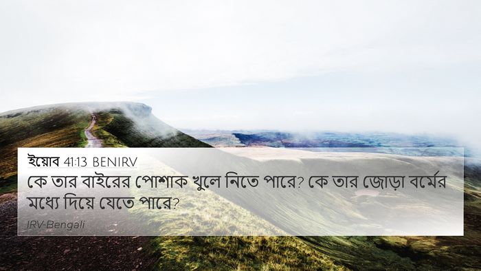 ইয়োব 41:13 BENIRV 4K Wallpaper - কে তার বাইরের - 4K Wallpaper Bible Verse