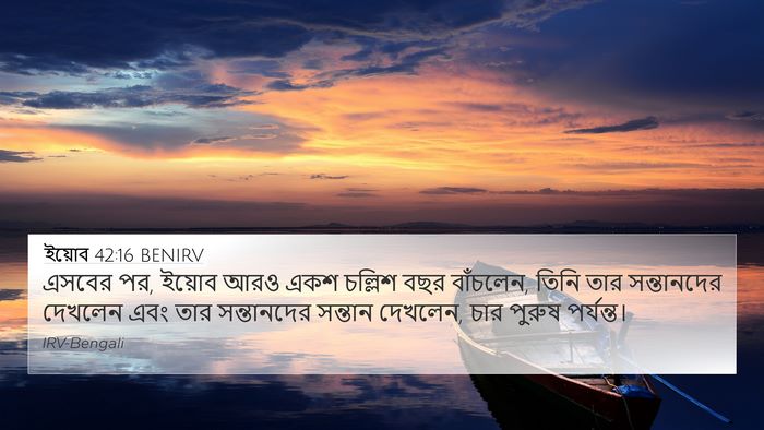 ইয়োব 42:16 BENIRV Bible Verse Image