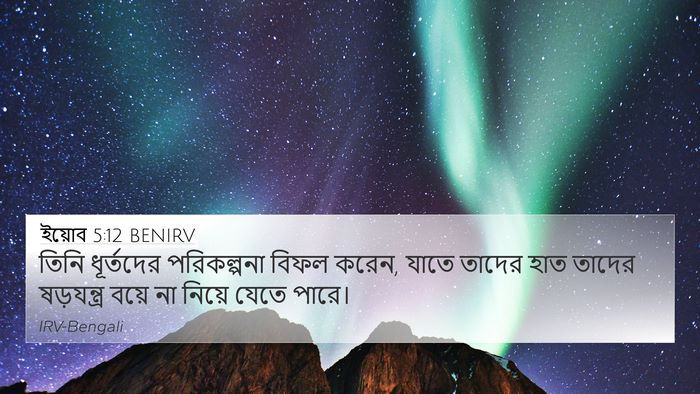 ইয়োব 5:12 BENIRV Bible Verse Image