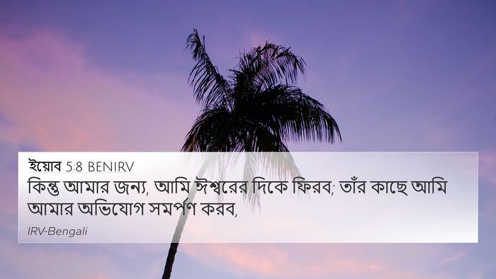 ইয়োব 5:8 BENIRV Bible Verse Image