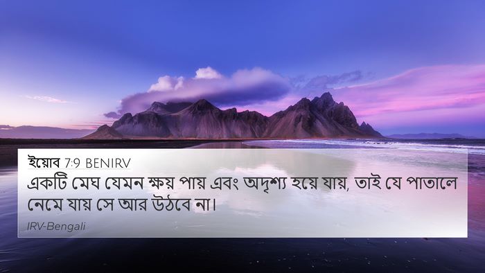 ইয়োব 7:9 BENIRV Bible Verse Image