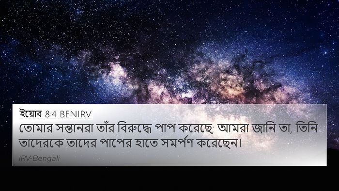 ইয়োব 8:4 BENIRV Bible Verse Image