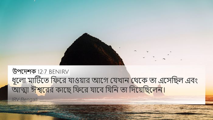 উপদেশক 12:7 BENIRV Bible Verse Image
