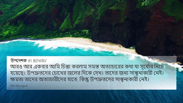 উপদেশক 4:1 BENIRV Bible Verse Image