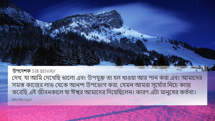 উপদেশক 5:18 BENIRV Bible Verse Image