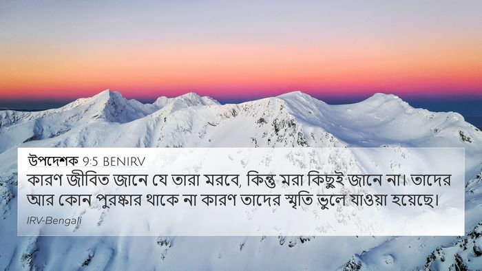 উপদেশক 9:5 BENIRV Bible Verse Image
