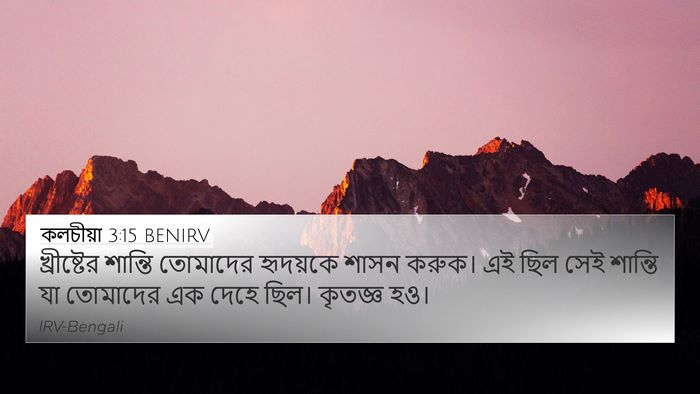কলচীয়া 3:15 BENIRV Bible Verse Image