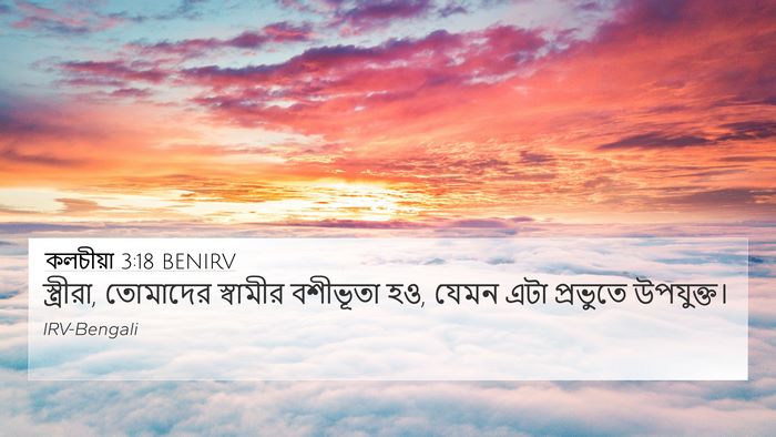 কলচীয়া 3:18 BENIRV Bible Verse Image