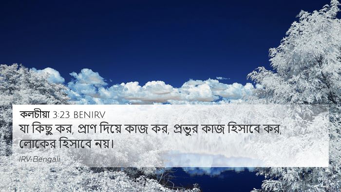 কলচীয়া 3:23 BENIRV Bible Verse Image