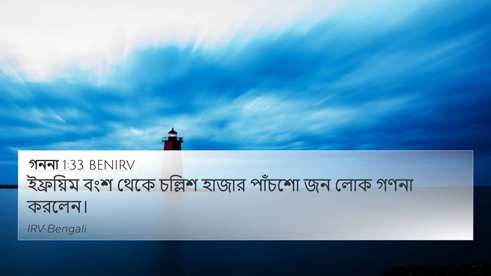 গননা 1:33 BENIRV Bible Verse Image