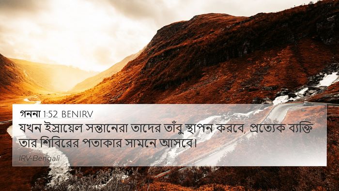 গননা 1:52 BENIRV 4K Wallpaper - যখন ইস্রায়েল - 4K Wallpaper Bible Verse