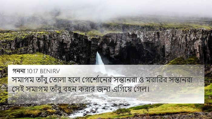 গননা 10:17 BENIRV Bible Verse Image
