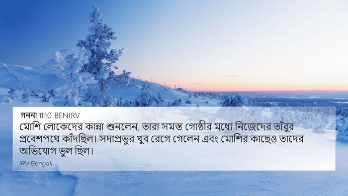 গননা 11:10 BENIRV 4K Wallpaper - মোশি লোকেদের - 4K Wallpaper Bible Verse
