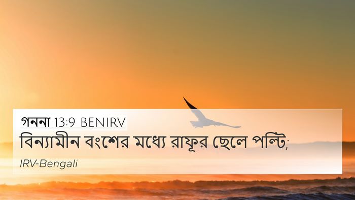 গননা 13:9 BENIRV 4K Wallpaper - বিন্যামীন বংশের - 4K Wallpaper Bible Verse