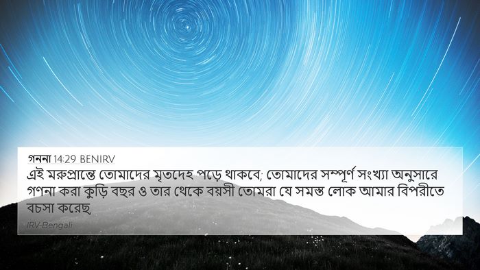 গননা 14:29 BENIRV Bible Verse Image