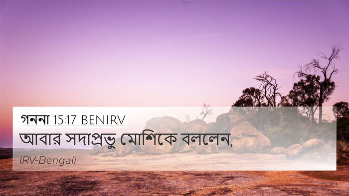 গননা 15:17 BENIRV Bible Verse Image
