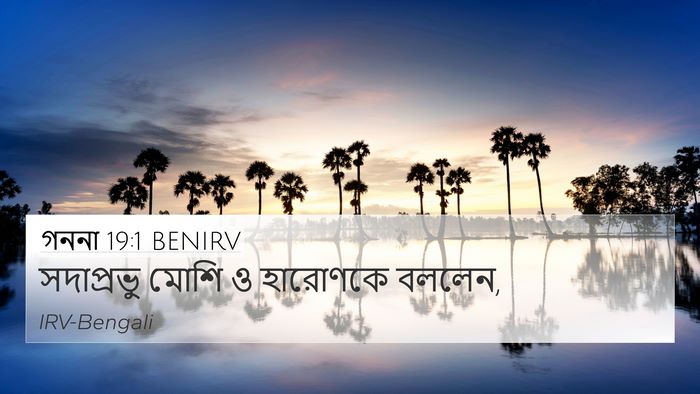 গননা 19:1 BENIRV 4K Wallpaper - সদাপ্রভু মোশি ও - 4K Wallpaper Bible Verse