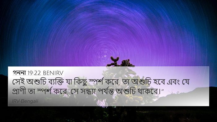 গননা 19:22 BENIRV Bible Verse Image