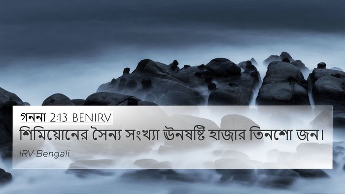 গননা 2:13 BENIRV Bible Verse Image