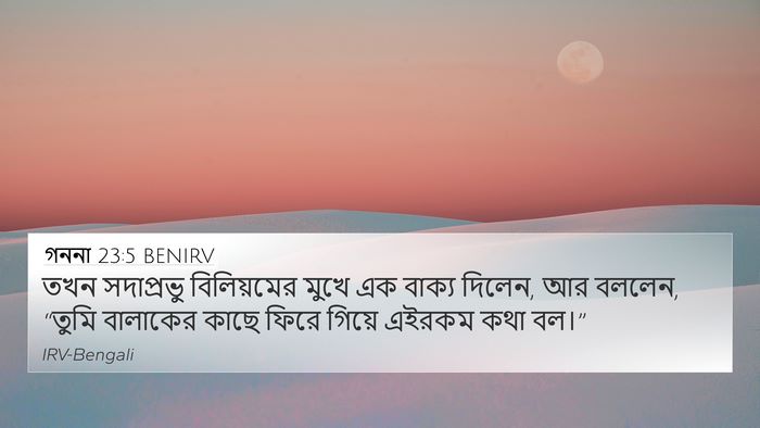 গননা 23:5 BENIRV Bible Verse Image