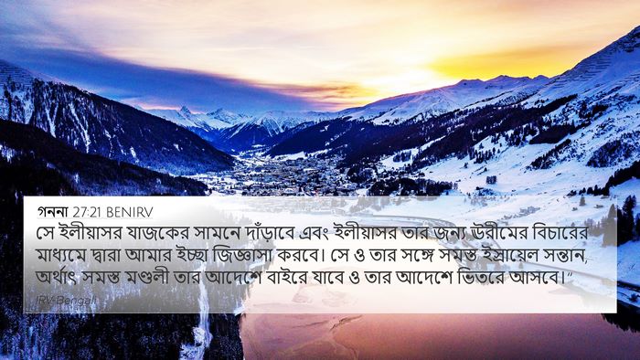 গননা 27:21 BENIRV Bible Verse Image
