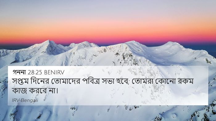 গননা 28:25 BENIRV 4K Wallpaper - সপ্তম দিনের - 4K Wallpaper Bible Verse