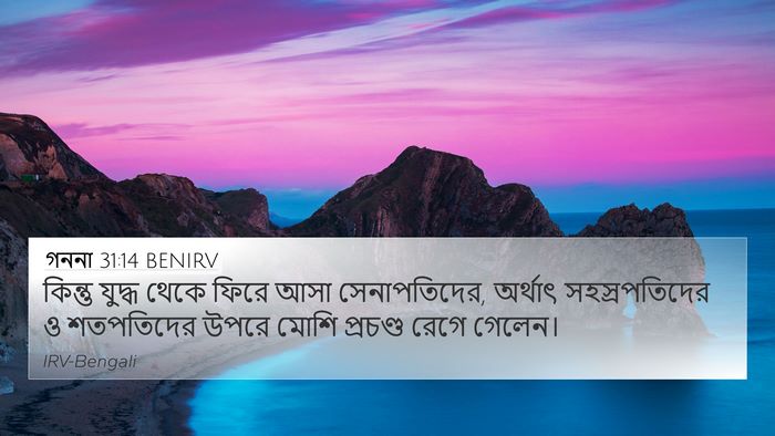 গননা 31:14 BENIRV 4K Wallpaper - কিন্তু যুদ্ধ থেকে - 4K Wallpaper Bible Verse