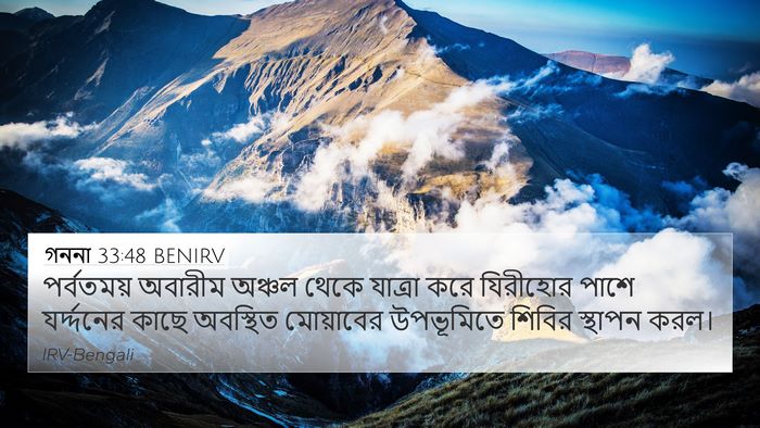 গননা 33:48 BENIRV Bible Verse Image