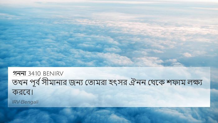 গননা 34:10 BENIRV Bible Verse Image