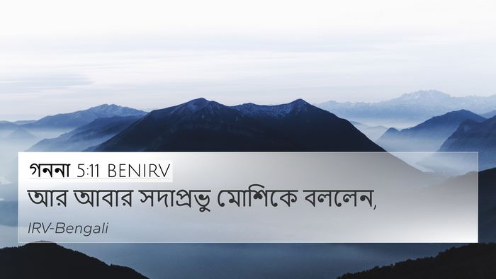 গননা 5:11 BENIRV Bible Verse Image