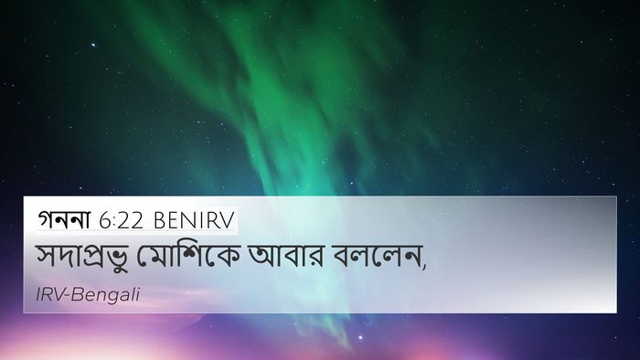 গননা 6:22 BENIRV Bible Verse Image