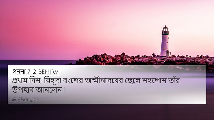 গননা 7:12 BENIRV Bible Verse Image