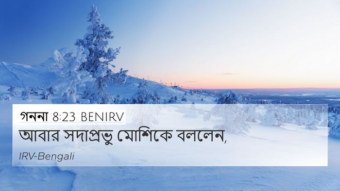 গননা 8:23 BENIRV 4K Wallpaper - আবার সদাপ্রভু - 4K Wallpaper Bible Verse