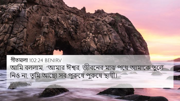 গীতমালা 102:24 BENIRV Bible Verse Image